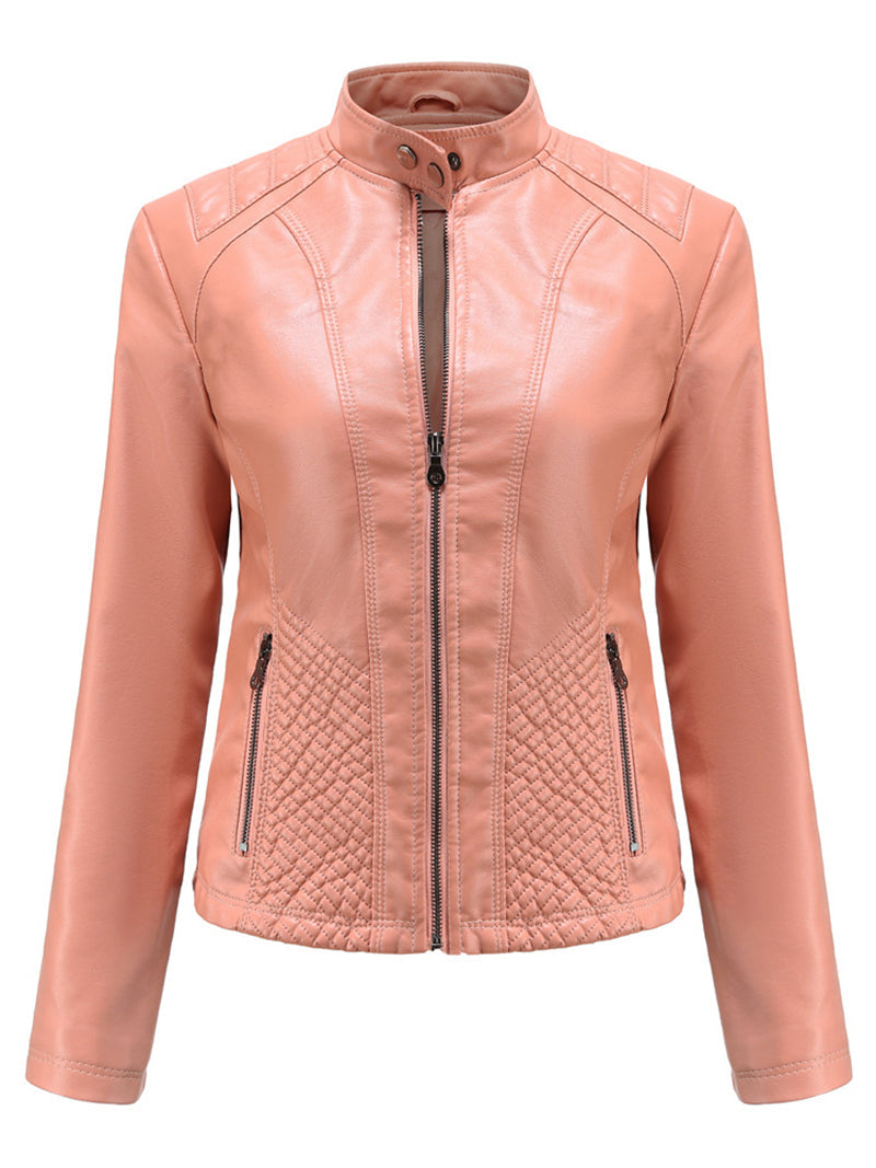 Biker Jacket PU Leather Coat