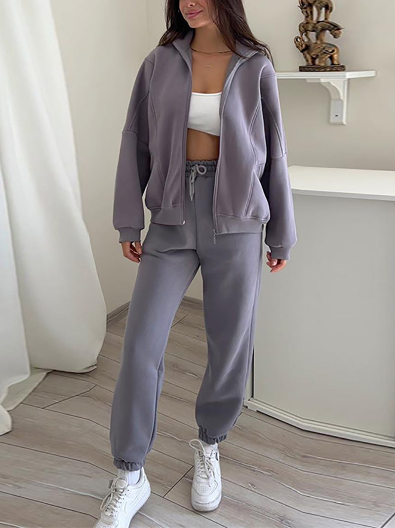 Hoodie Trousers Sports Casual Suit