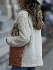 Double-faced Pile Patchwork Coat