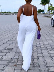 Loose Spaghetti Strap Jumpsuit