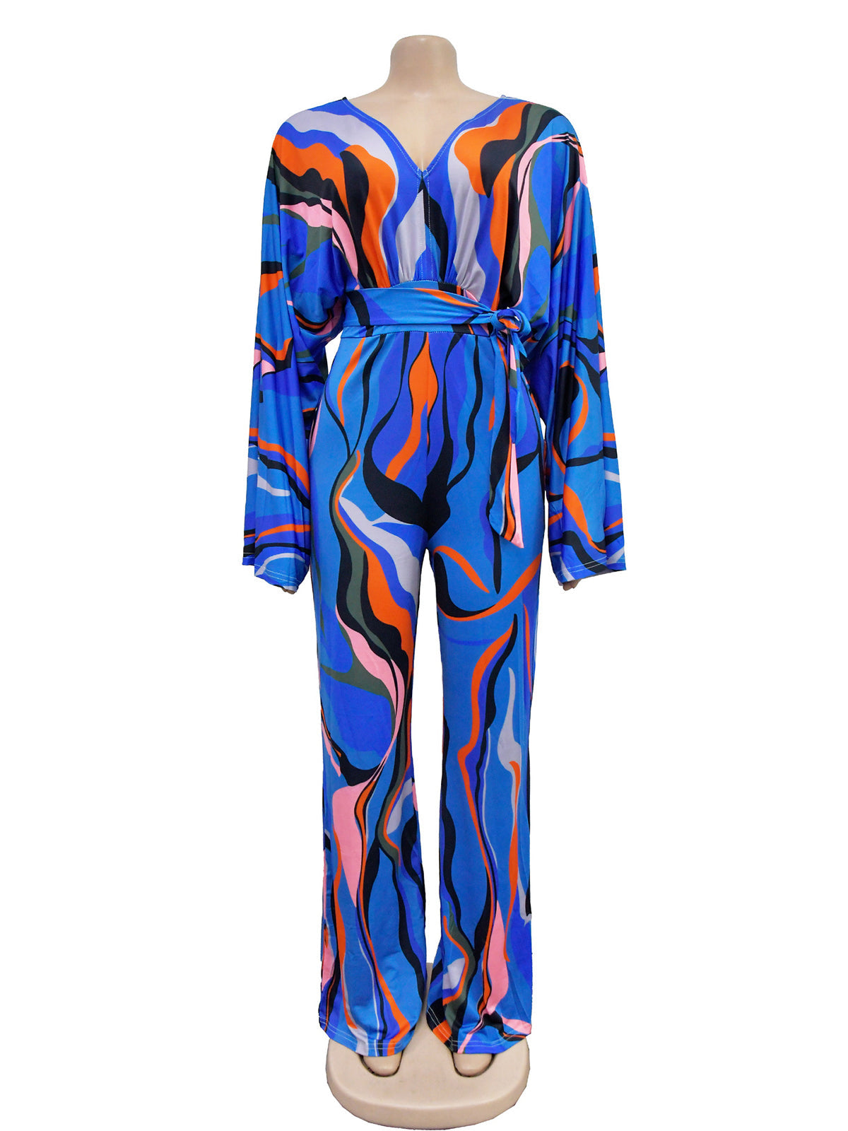 Fashion Print Wide-leg Jumpsuit