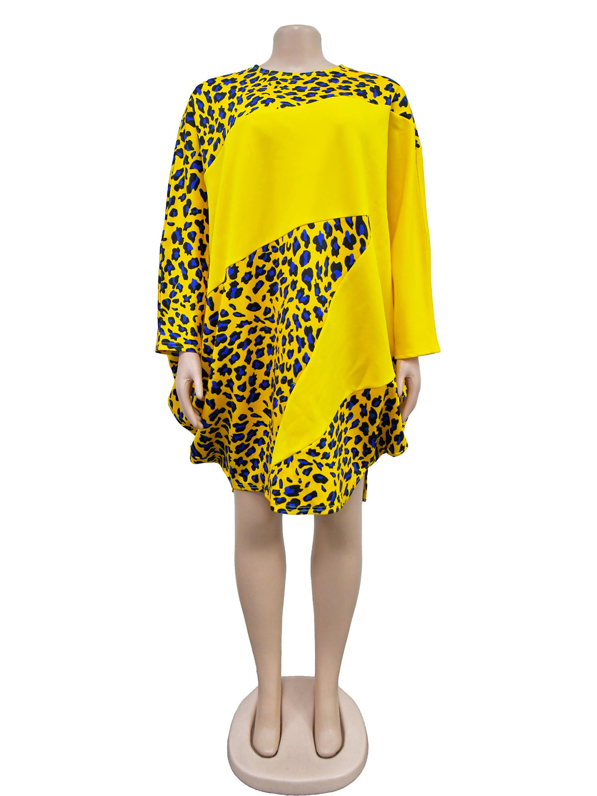 Fashion Leopard Print Loose Dress