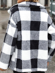 Plaid Double-faced Pile Jacket Coat