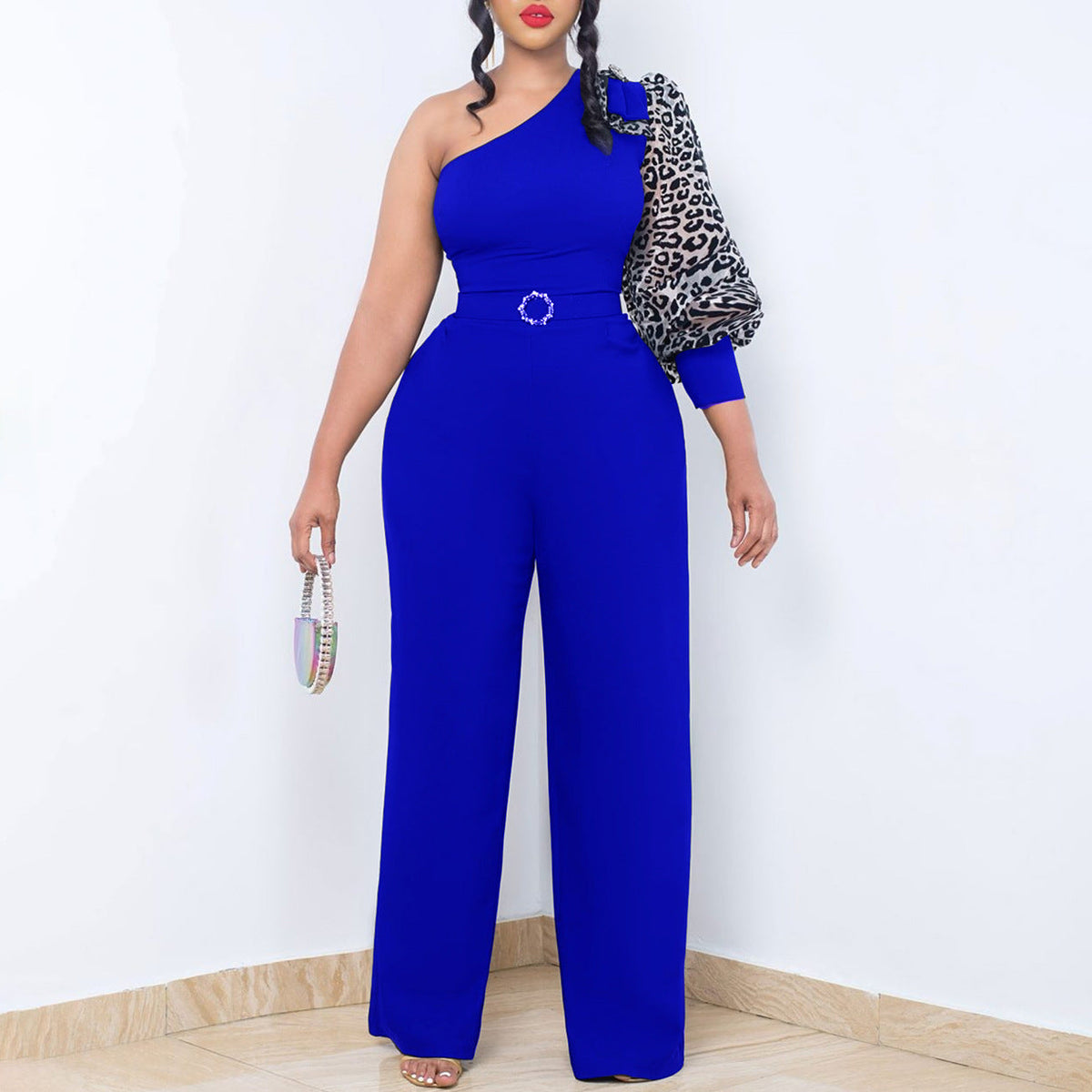 Sloping Shoulder Sexy Jumpsuit