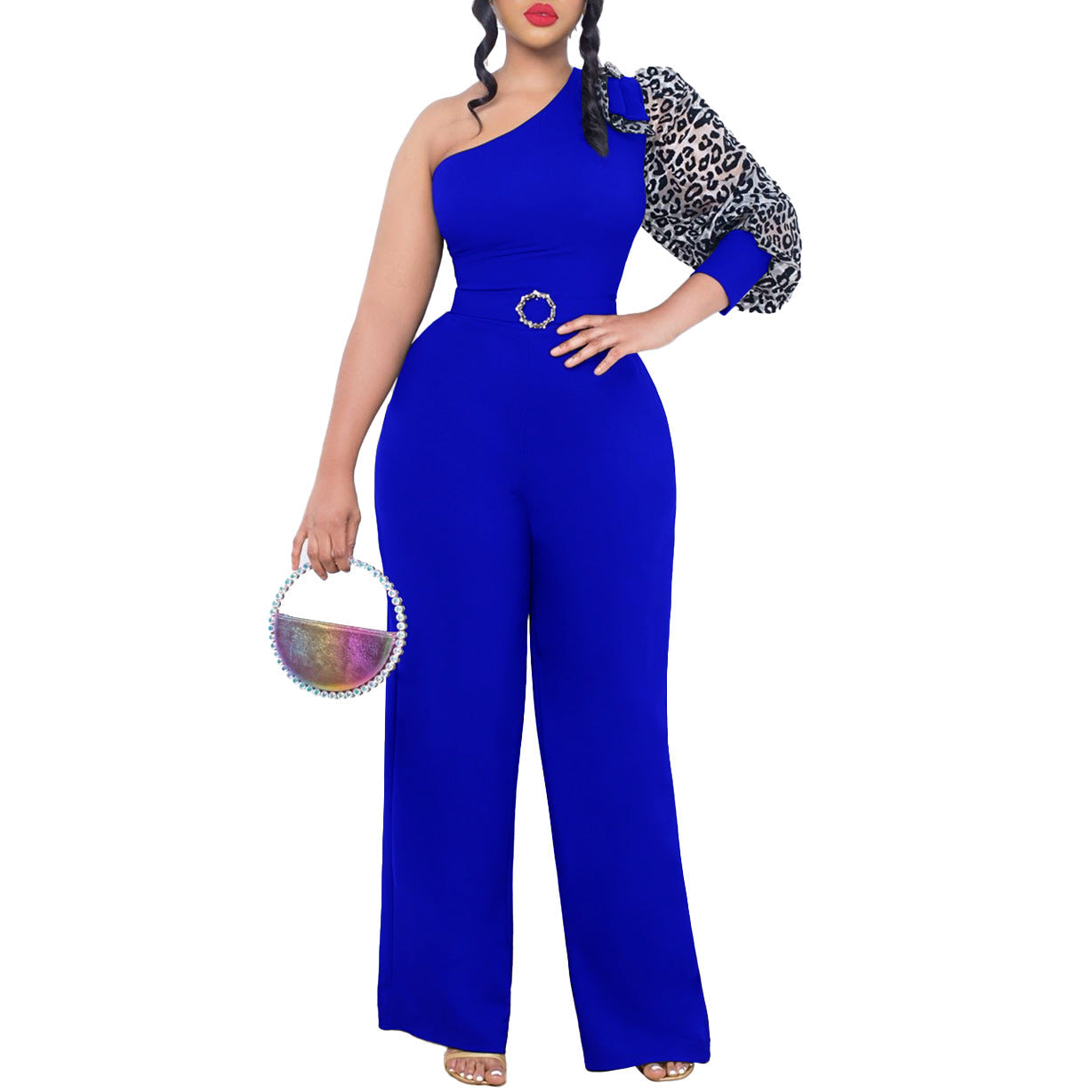 Sloping Shoulder Sexy Jumpsuit