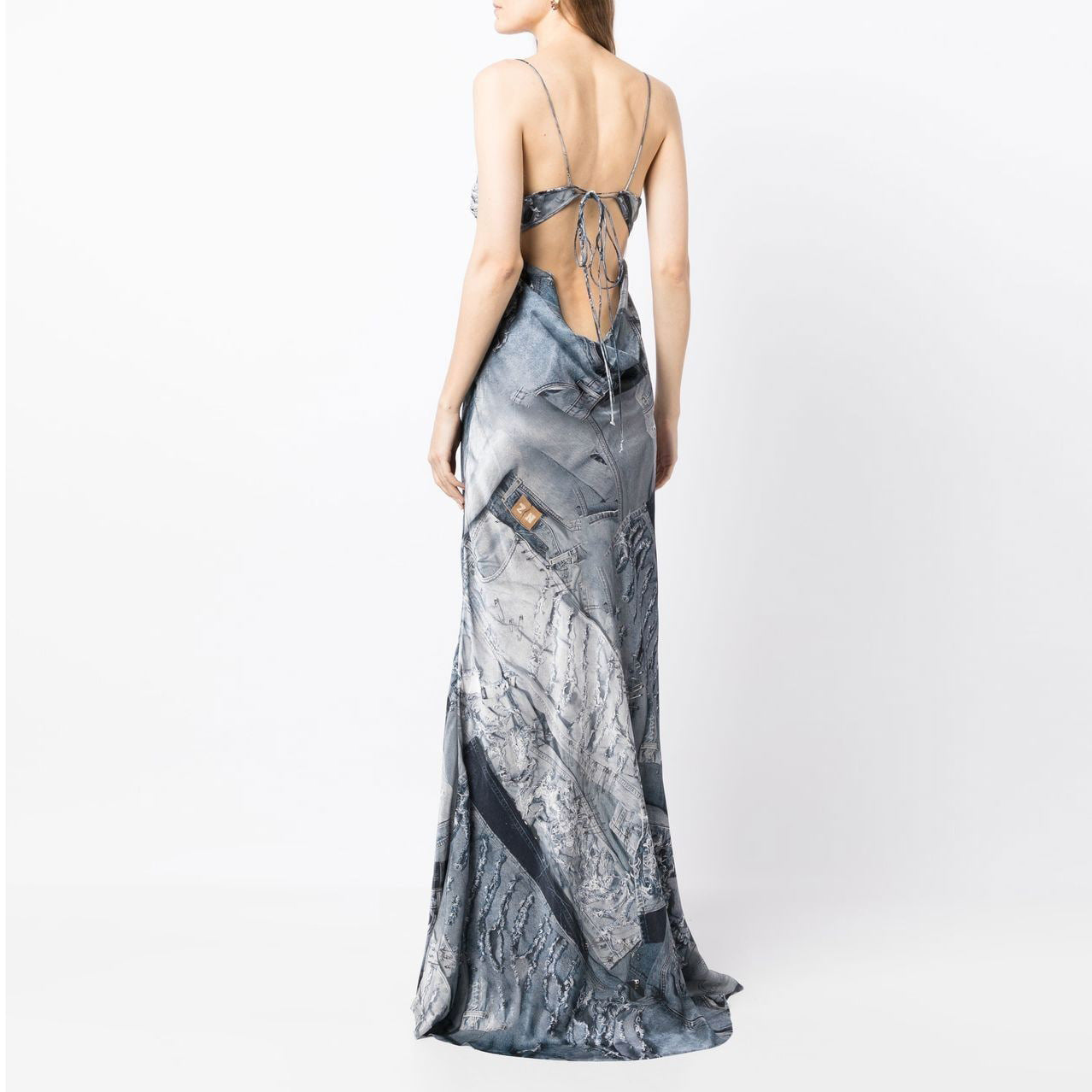 Print Pin Decoration Maxi Skirt Sets