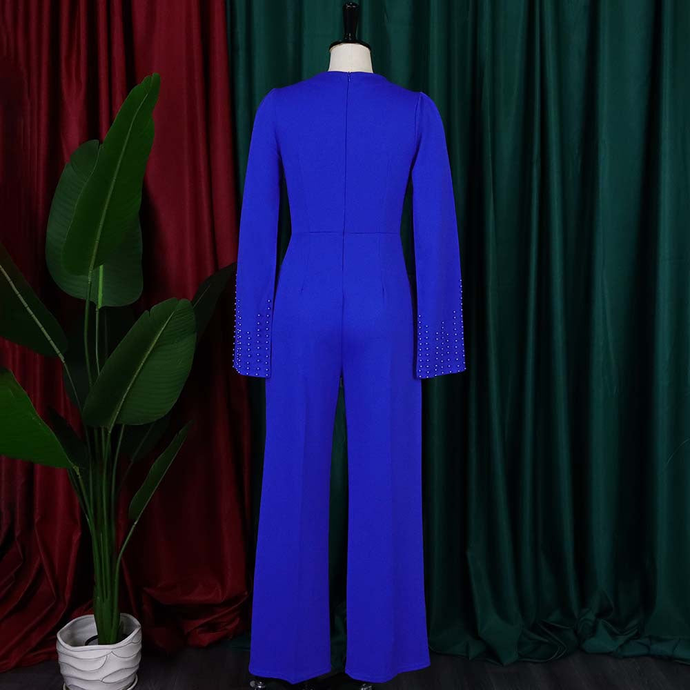 Square Neck Slim Jumpsuit