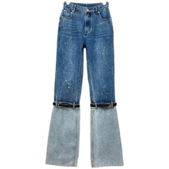 Paint Embellish Bandage Jeans