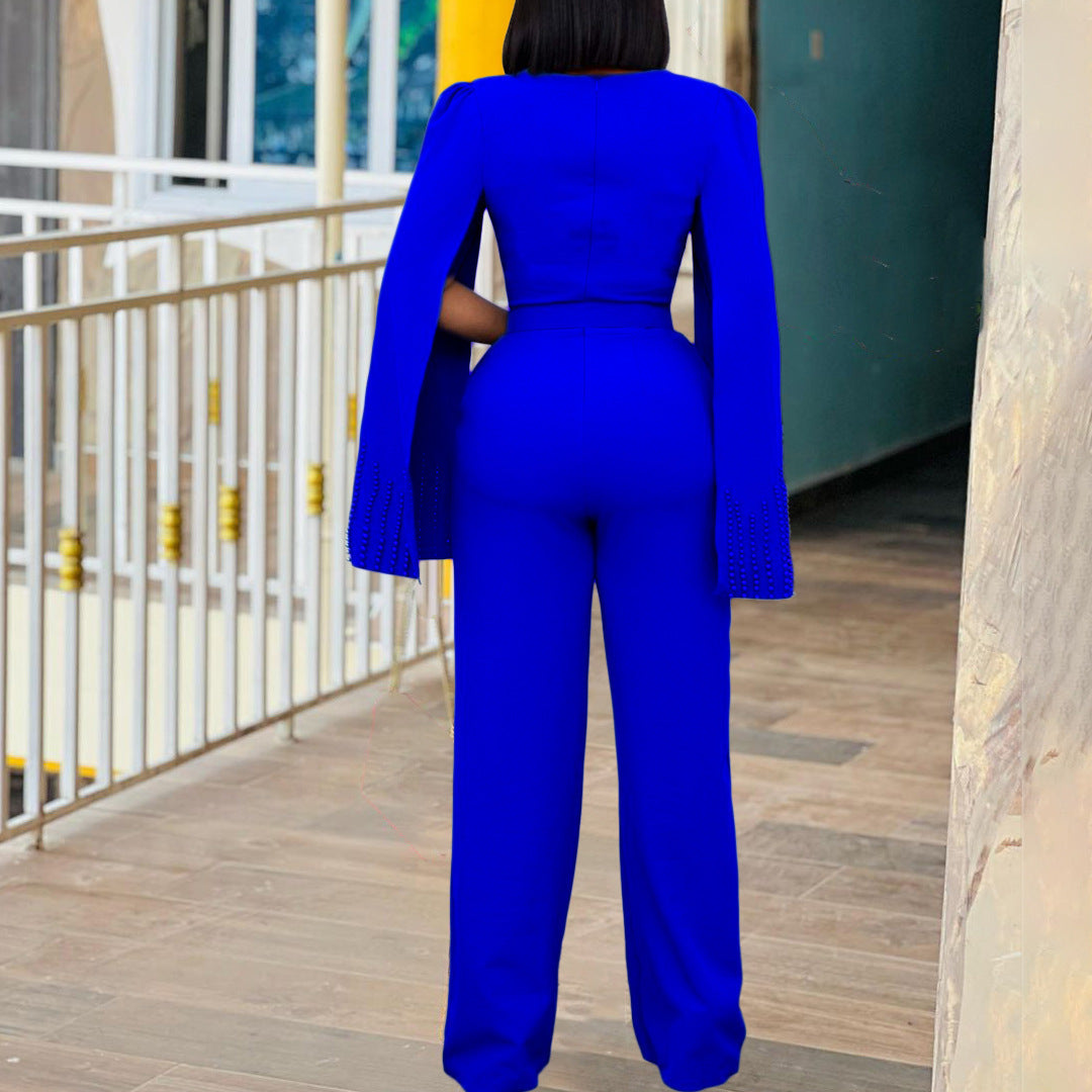 Square Neck Slim Jumpsuit