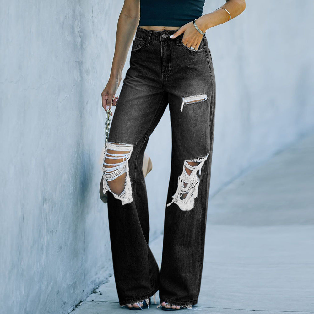 Fashion Slim Ripped Jeans