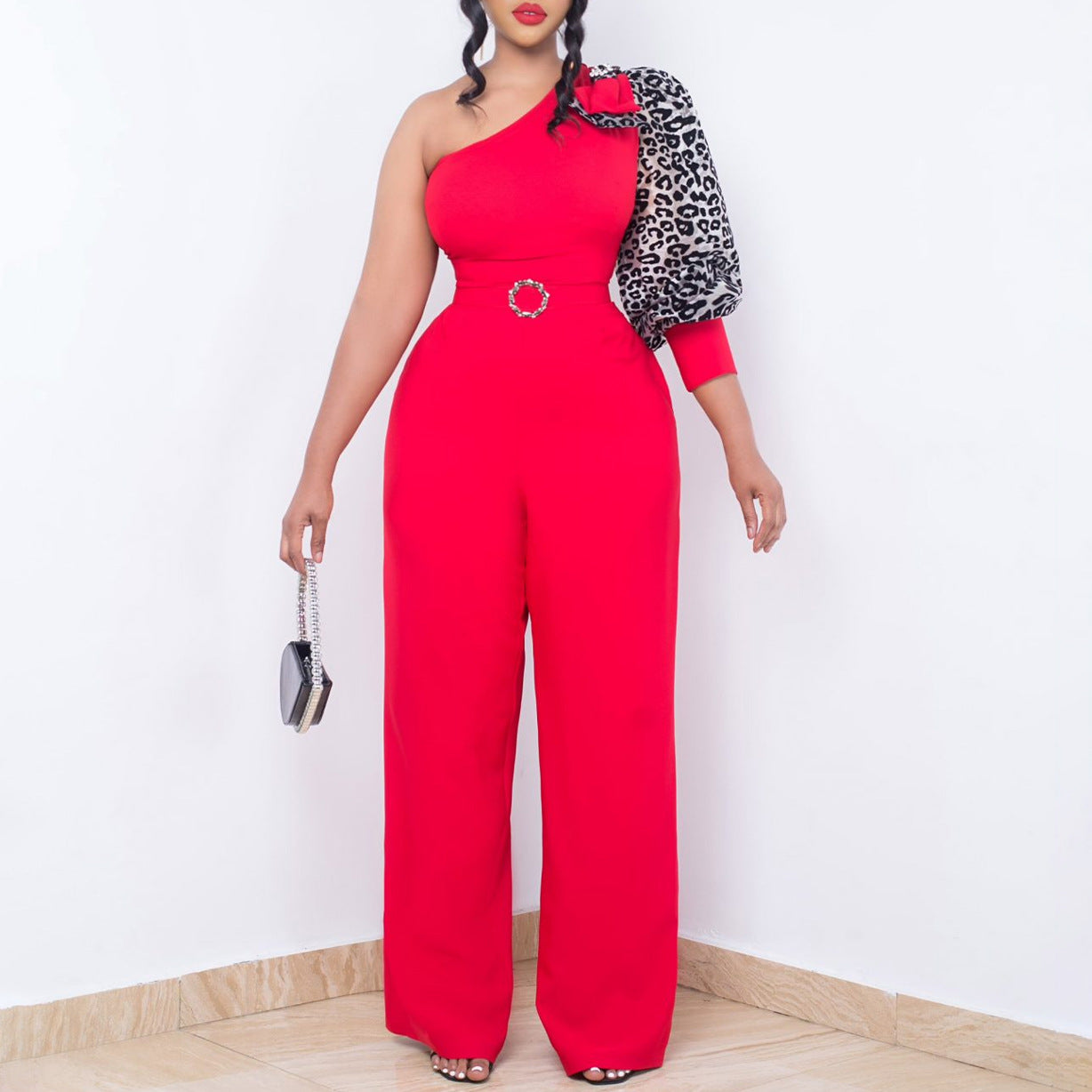 Sloping Shoulder Sexy Jumpsuit