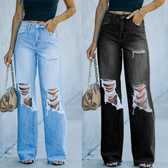 Fashion Slim Ripped Jeans