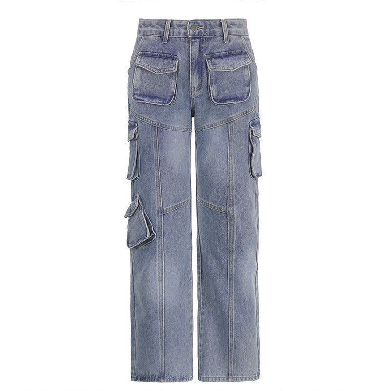 Straight Casual Jeans Cargo Pants