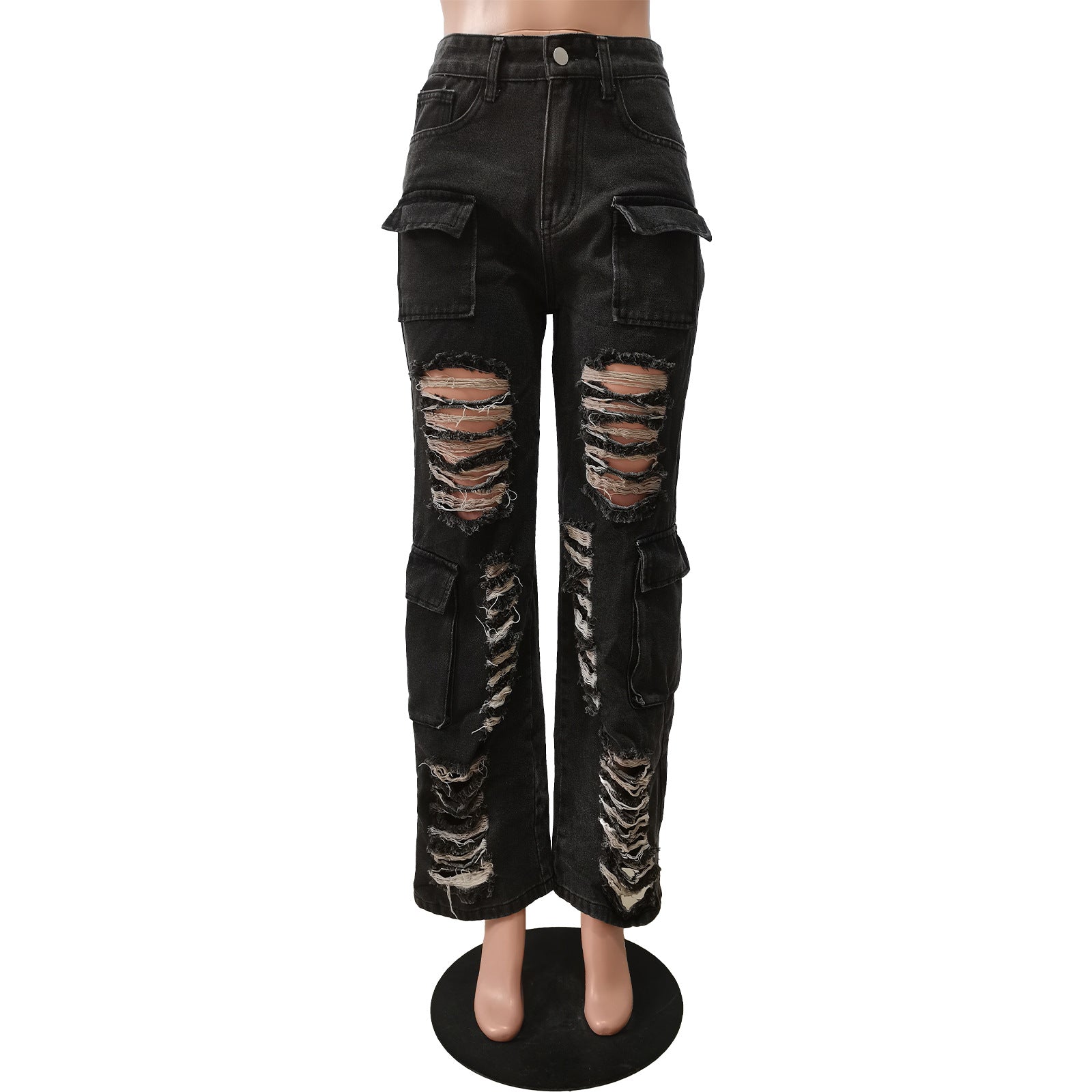 Casual Loose Ripped Jeans