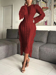 Fashion Tassels Sweater Dress