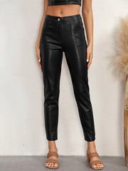 Fashion Slim PU Leather Pants