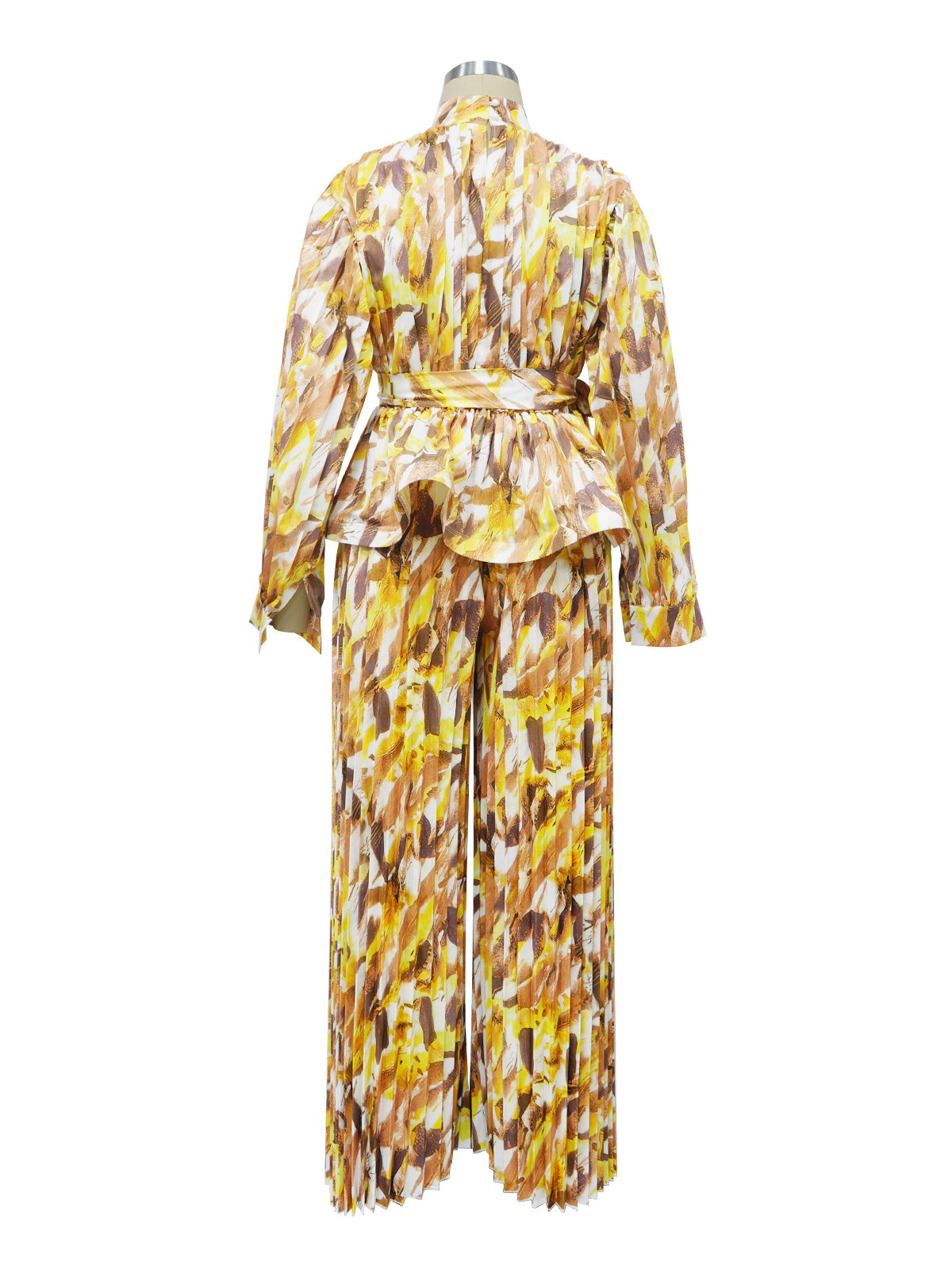 Print Wide leg Pants Casual Suit