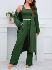 Casual Vest Trousers Coat Three Piece Set