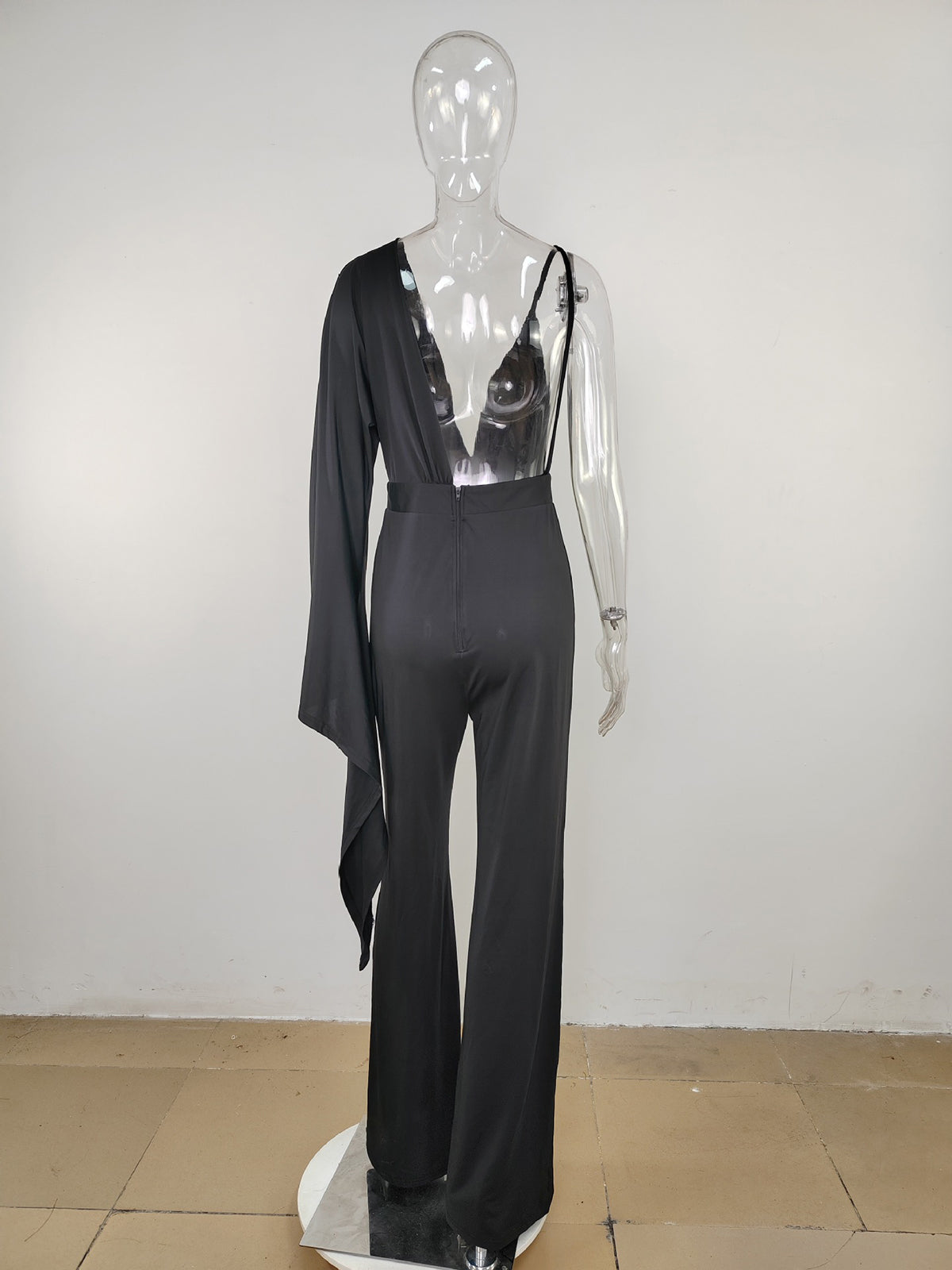 Sexy Single Long Sleeve Jumpsuit