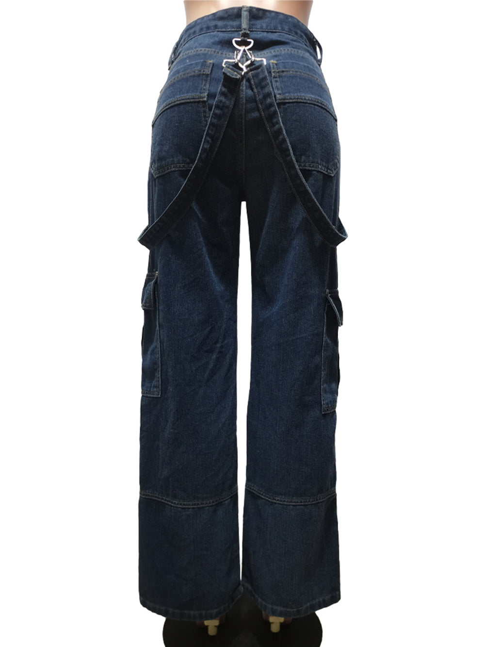 Loose Casual Accordion Baggy Denim Jeans