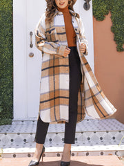 Classic Plaid Loose Jacket Coat