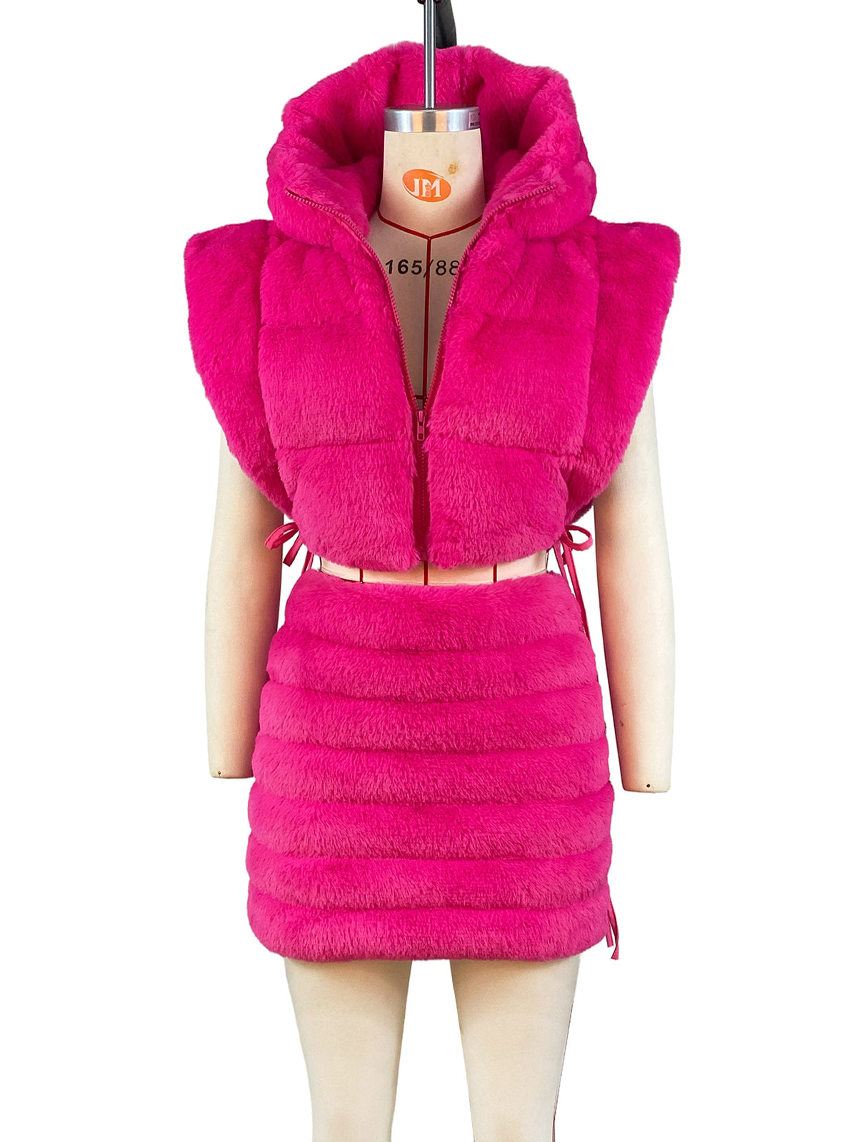 Newest Fur Hooded Waistcoat Vest