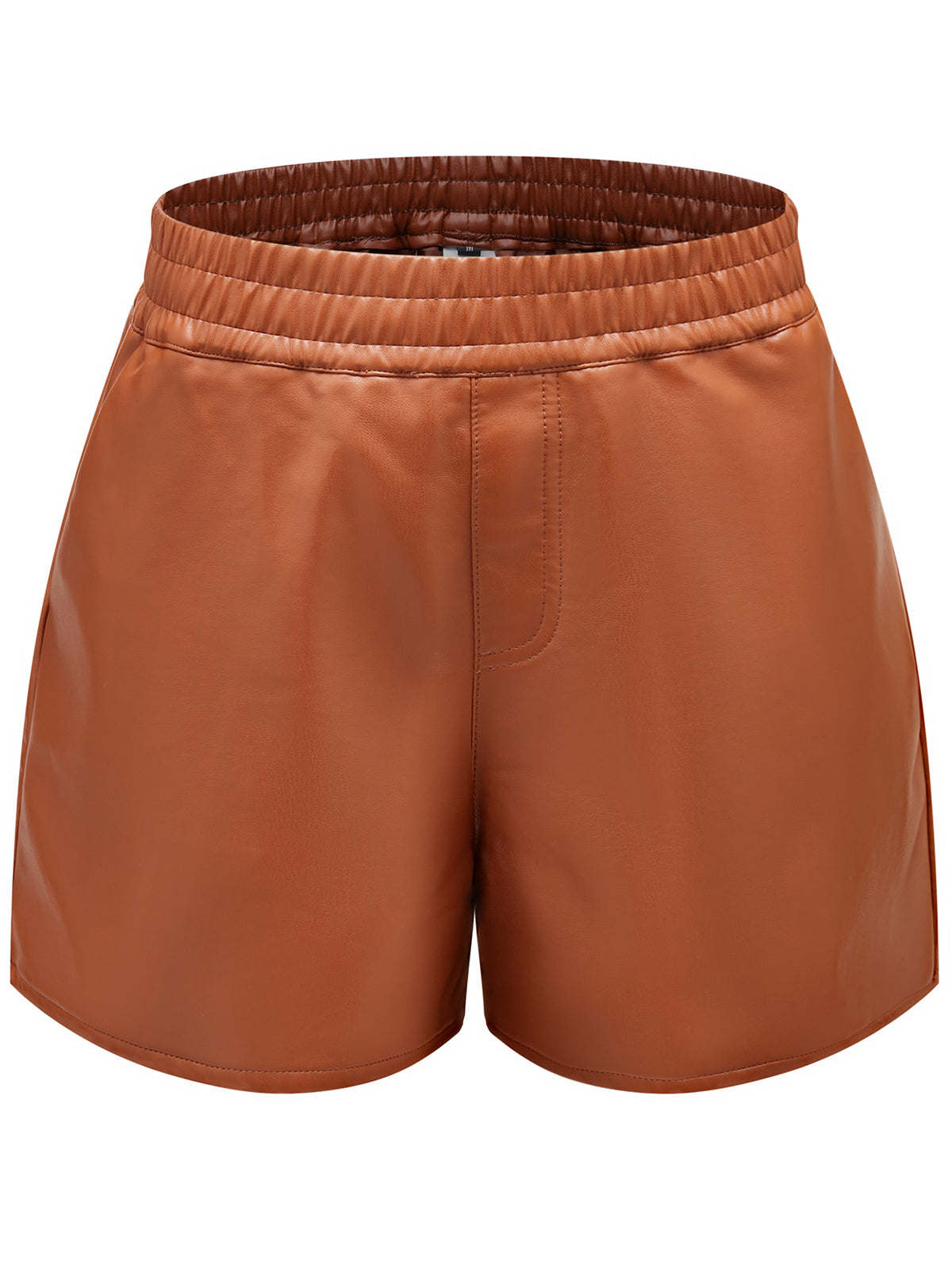 Fashion Loose PU Leather Shorts