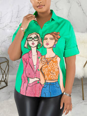 Fashion Digital Print Shirt