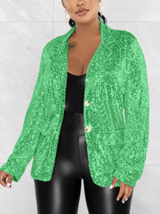 Casual Sequin Suit Jacket