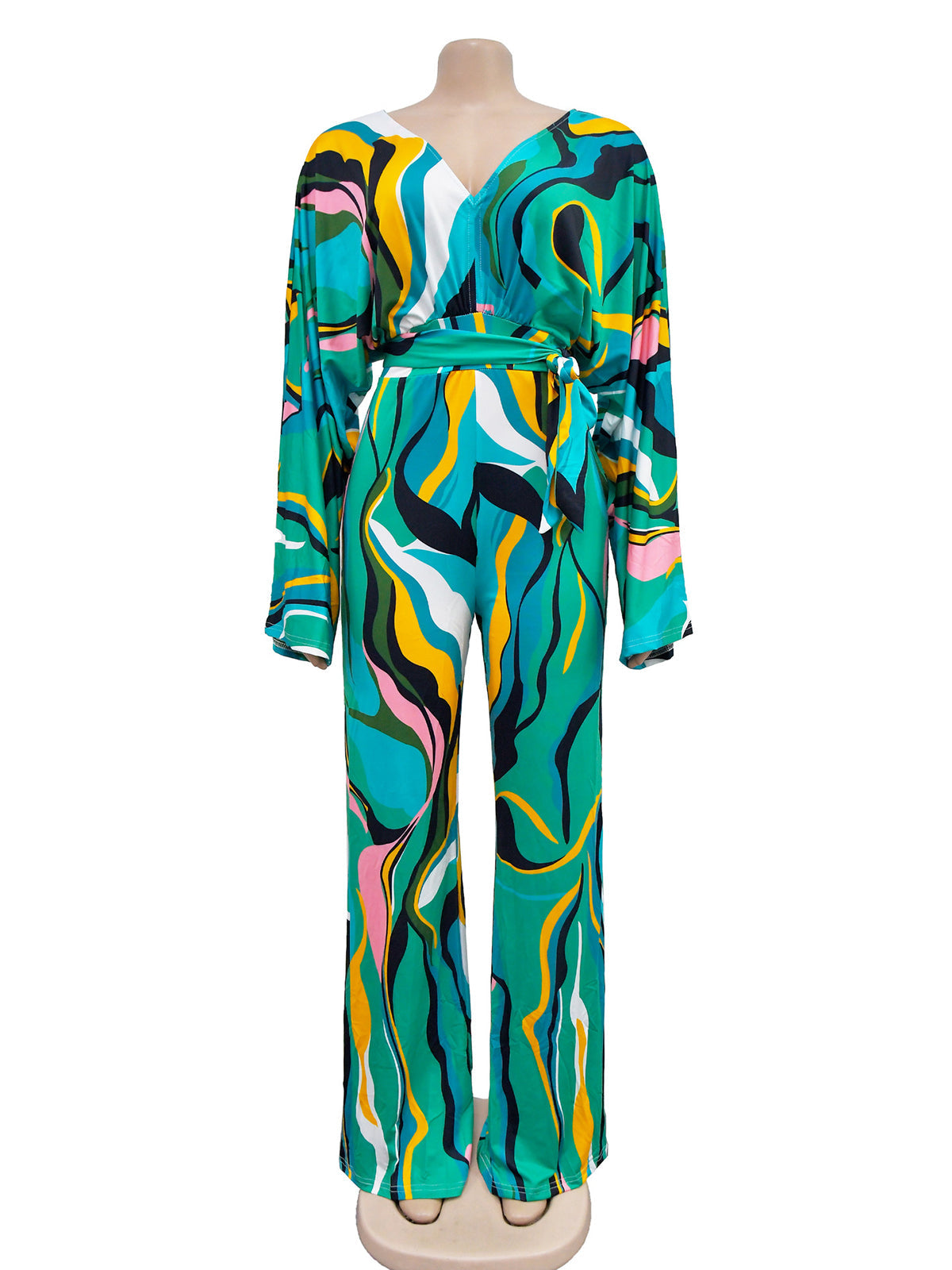 Fashion Print Wide-leg Jumpsuit