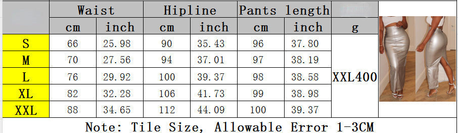 Fashion High Waist PU Leather Skirt