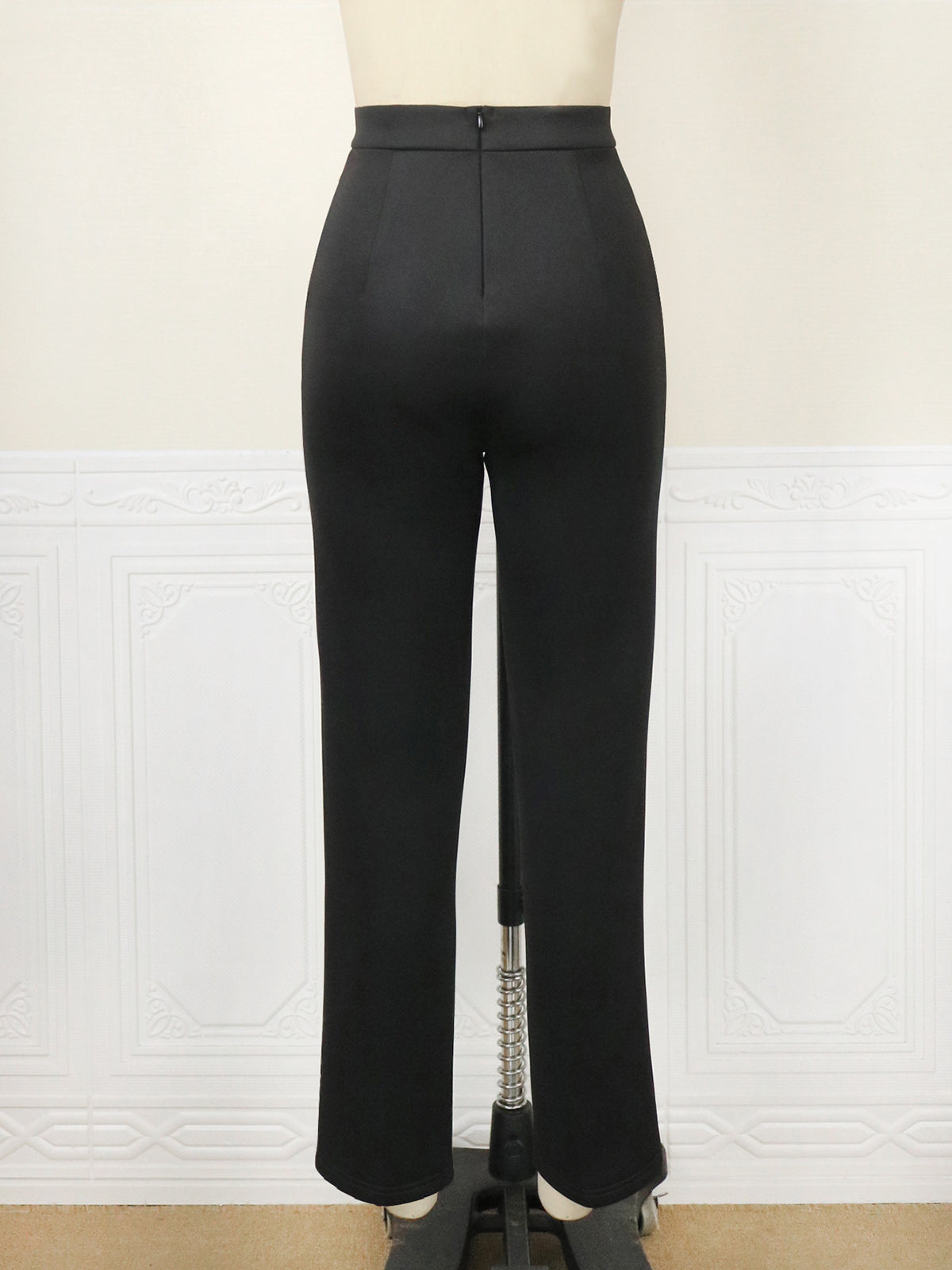 High Waist Slim Casual Trousers