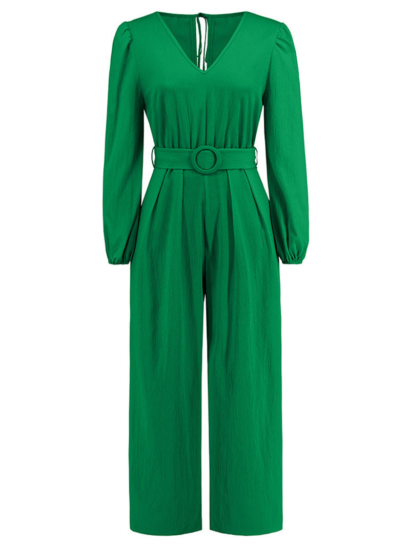 V-neck Slim Fashion Jumpsuit