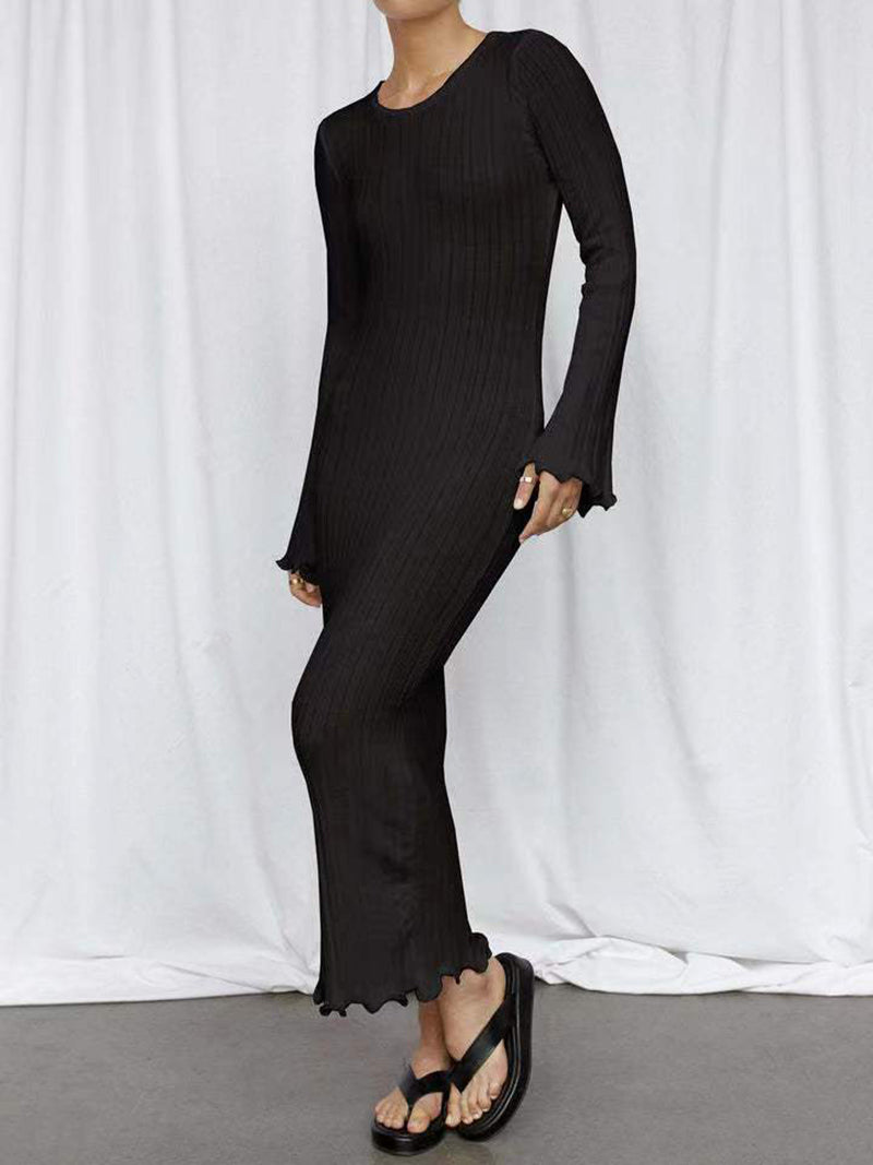 Backless Wrap hip Knit Dress