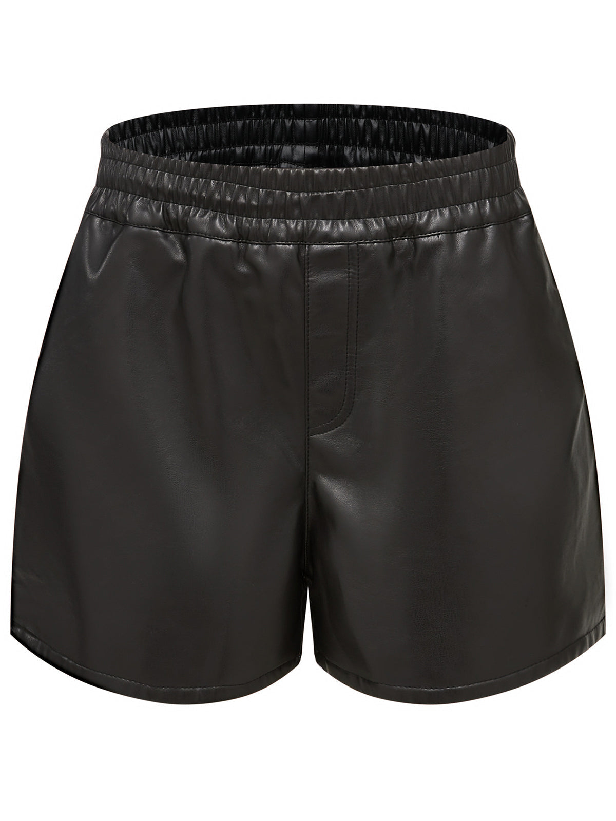 Fashion Loose PU Leather Shorts