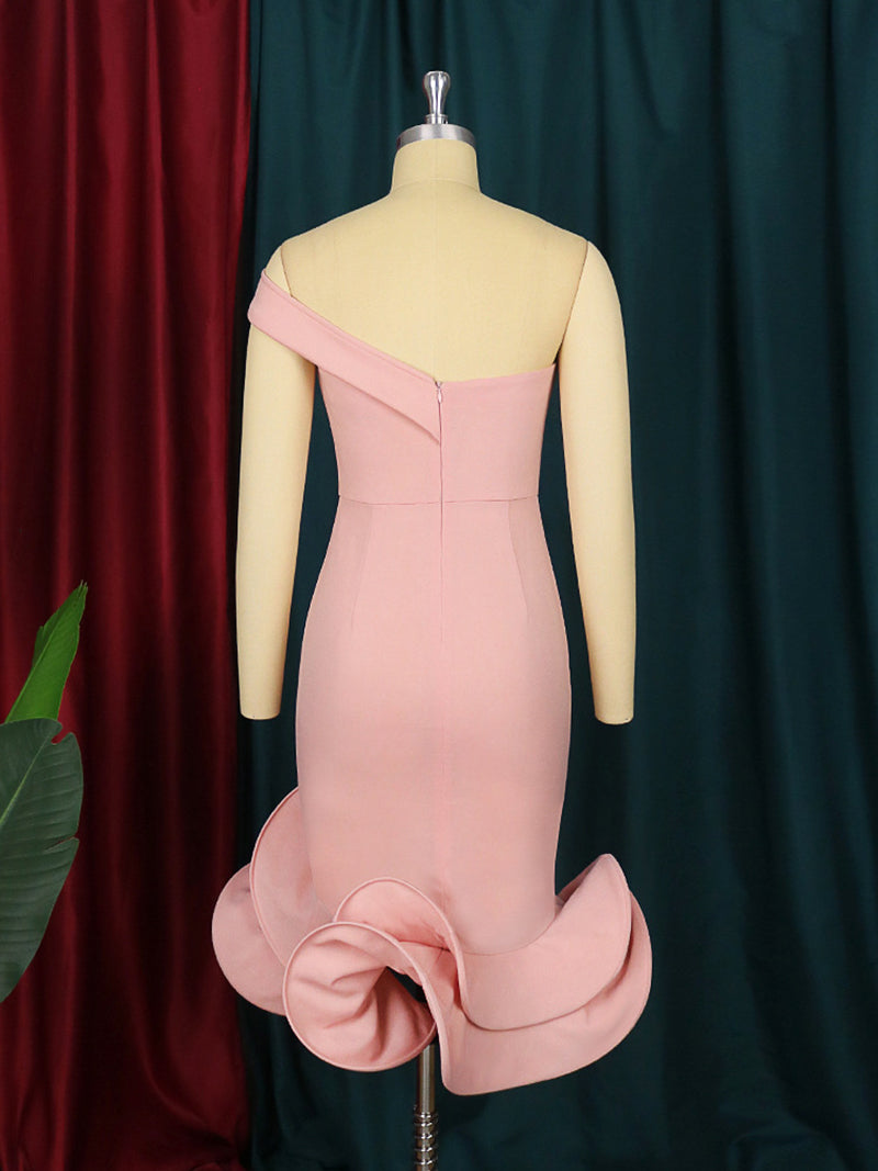 Off Shoulder Fishtail Party Dress