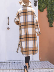 Classic Plaid Loose Jacket Coat